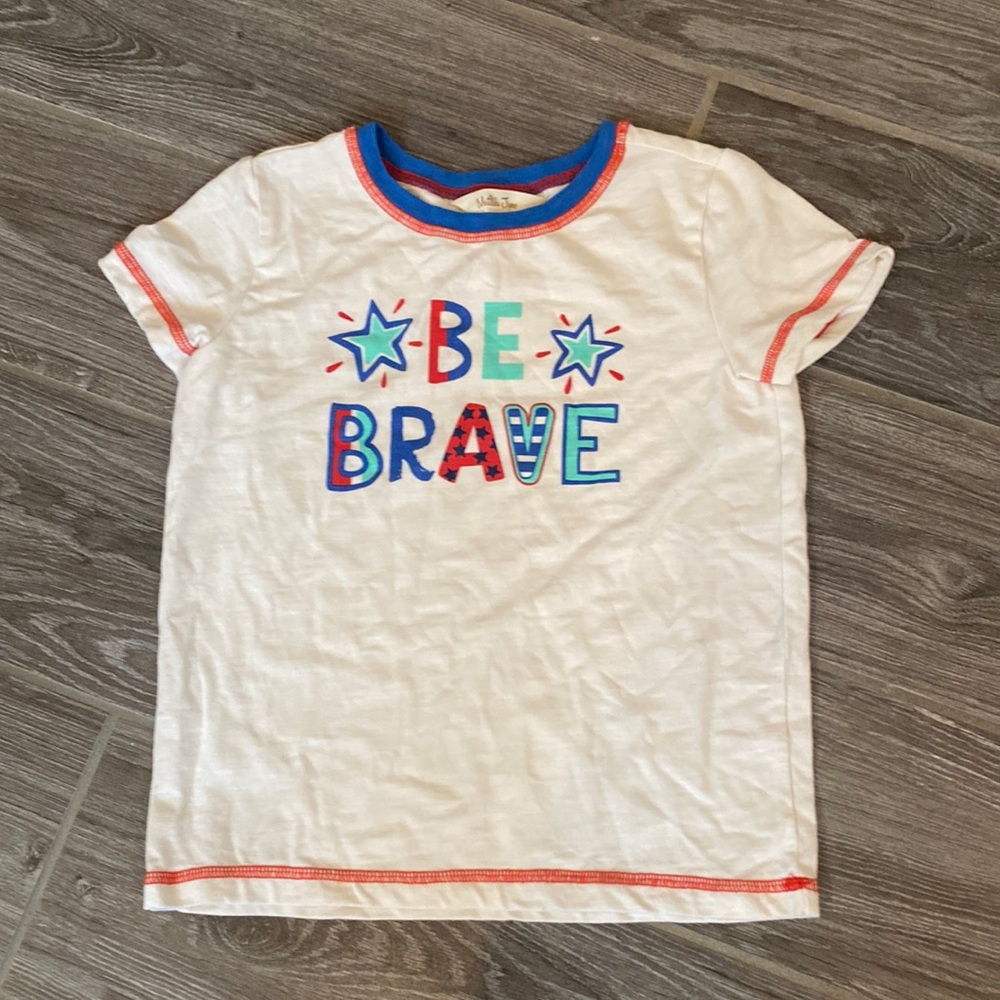 Matilda Jane size 6 unisex boys be brave short sleeve shirt EUC